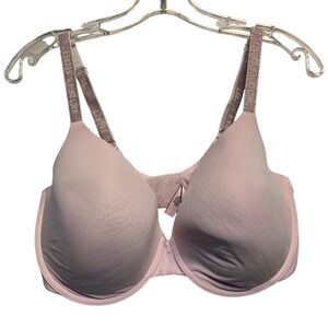 Victoria's Secret T-Shirt Lightly Lined Demi Bra 38DDD Pink Glitter Barbiecore